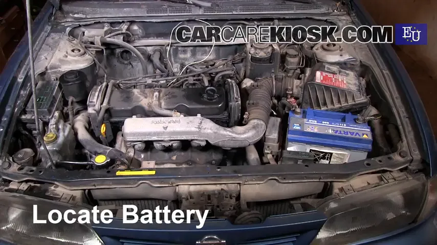 1999 Nissan Almera GX 2.0L 4 Cyl. Diesel Battery Replace